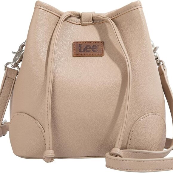 Lee Small Crossbody Bags for Women Drawstring Bucket Purse with Adjustable Strap - Picture 1 of 9